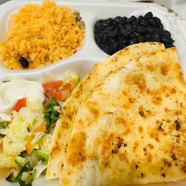 Quesadilla dinner.
