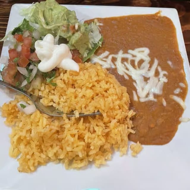 Rice and beans.