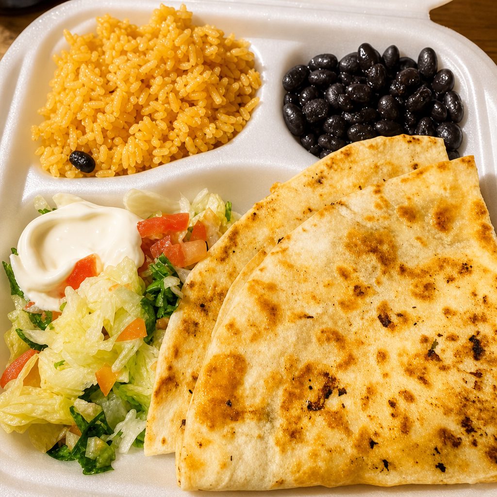 Quesadilla dinner.